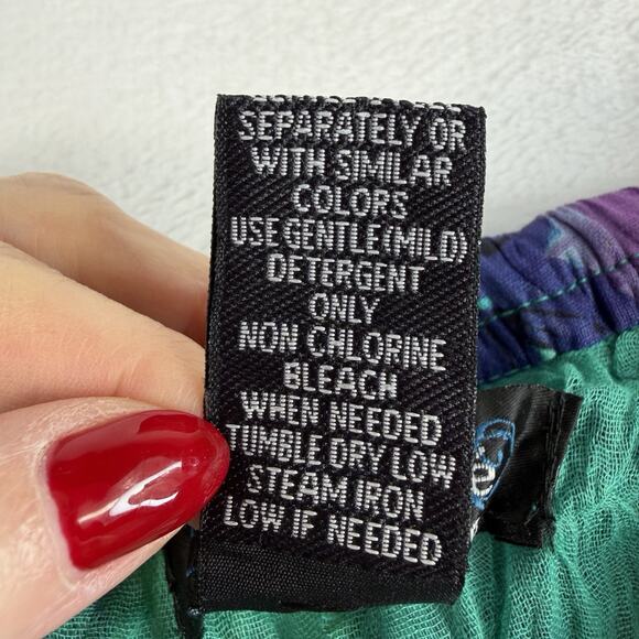 Vtg Y2K XL Maxi Skirt Tiered Gauze Boho Cotton Cottagecore Floral Prairie Gypsy - Picture 5 of 9